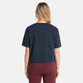 T-shirt curto “Marinho”