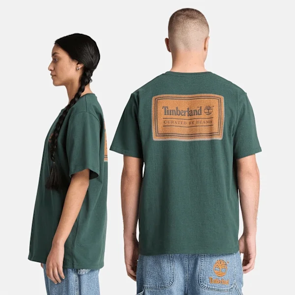 T-shirt de algodão estampada Timberland® X Beams T-shirt de algodão estampada Timberland® X Beams