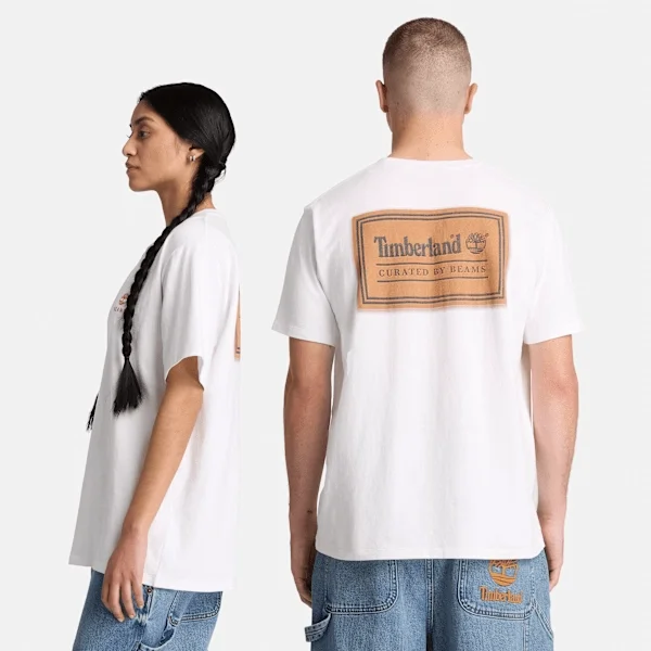T-shirt de algodão estampada Timberland® X Beams T-shirt de algodão estampada Timberland® X Beams