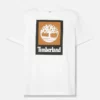 T-shirt de manga curta com logótipo empilhado