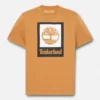 T-shirt de manga curta com logótipo empilhado