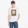 T-shirt de manga curta com logótipo empilhado