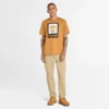 T-shirt de manga curta com logótipo empilhado
