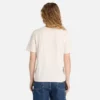 T-shirt de manga curta Dunstan para mulher – Branco vintage