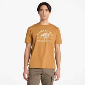 T-shirt masculina de manga curta com estampado