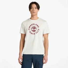 T-shirt masculina de manga curta com estampado