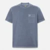 T-shirt masculina Merrymack River com bolso no peito e tingida na peça T-shirt masculina Merrymack River com bolso no peito e tingida na peça