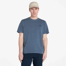 T-shirts de manga curta tingidas Dunstan River para homens