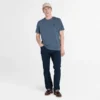 T-shirts de manga curta tingidas Dunstan River para homens