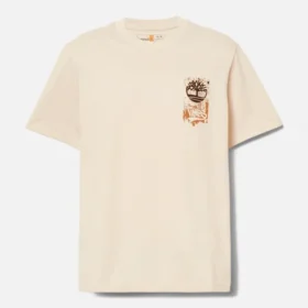 T-shirts masculinas Timberland® Brand Carrier com slogan e estampa nas costas