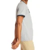 Timberland Camisa de manga curta cinzenta com logótipo e gola em blocos de cor