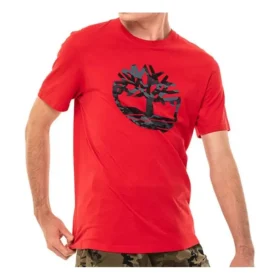 Timberland Camiseta de manga curta com estampado Vermelho