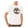 Timberland Camiseta de manga curta com logótipo no peito, branca