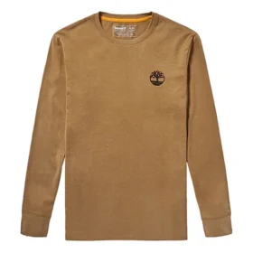Timberland Casual com Estampado, Gola Redonda e Manga Comprida