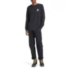 Timberland Casual com Estampado, Gola Redonda e Manga Comprida Preto