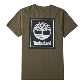 Timberland Casual de calções de manga curta com gola redonda e estampado, verde