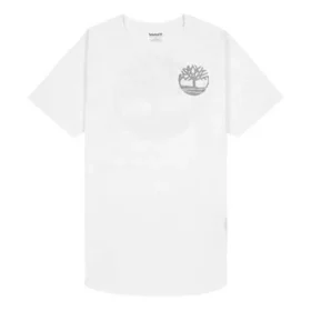 Timberland Casual de Gola Redonda com Estampado, Calções, Branco