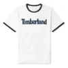 Timberland Casual de Gola Redonda com Estampado, Calções, Branco