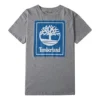 Timberland Casual de gola redonda com estampado, calções, cinzento