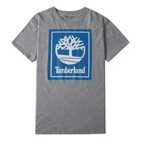 Timberland Casual de gola redonda com estampado, calções, cinzento