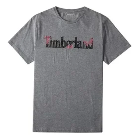 Timberland Casual de gola redonda com estampado, calções, cinzento
