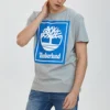 Timberland Casual de gola redonda com estampado, calções, cinzento