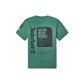 Timberland Casual de gola redonda com estampado, calções, verde escuro