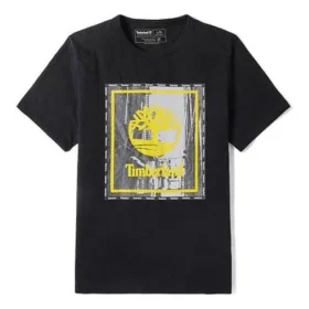 Timberland com estampado, gola redonda e calções, preto