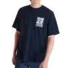 Timberland com logótipo estampado, gola redonda, azul