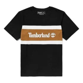 Timberland Costura em cores contrastantes, blocos de cor, calções, preto
