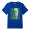 Timberland de gola redonda com estampado, manga curta, azul