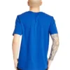 Timberland de gola redonda com estampado, manga curta, azul