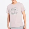 Timberland Gola Redonda Estampado Calções Rosa