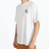 Timberland SS20 Camiseta de calções com gola redonda e estampa Branca