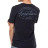 Timberland SS20 Camiseta de calções com gola redonda e estampado, azul