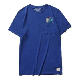 Timberland SS20 Camiseta de manga curta com estampado azul Timberland SS20 Camiseta de manga curta com estampado azul