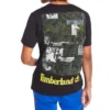 Timberland SS20 Camiseta de manga curta com estampado Preto