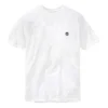 Timberland SS20 Casual Gola Redonda Branco Estampado Calções Manga Curta Branco