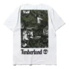 Timberland SS20 com impressão, manga curta, branco