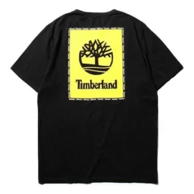 Timberland SS20 com logótipo estampado, manga curta, preto Timberland SS20 com logótipo estampado, manga curta, preto