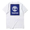 Timberland SS20 com logótipo impresso, manga curta, branco