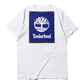 Timberland SS20 com logótipo impresso, manga curta, branco Timberland SS20 com logótipo impresso, manga curta, branco
