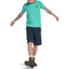 Timberland SS20 CoolMax com logótipo, calções de manga curta e gola redonda, verde