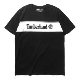 Timberland SS20 Cores Contrastantes com Logótipo Estampado Manga Curta Preto Timberland SS20 Cores Contrastantes com Logótipo Estampado Manga Curta Preto