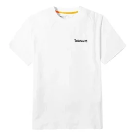 Timberland SS20 Gola Redonda Estampado Calções Manga Curta Branco