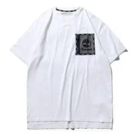 Timberland SS20 Hollow Out Zipper Pocket Printing Manga Calções Branco