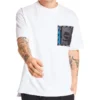 Timberland SS20 Hollow Out Zipper Pocket Printing Manga Calções Branco