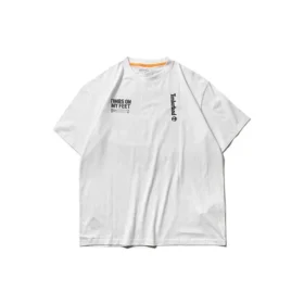 Timberland SS20 Slogan Printing Calções Brancos