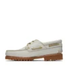 Timberland x Aim Leon Dore Sapatos de Barco Costurados à Mão com Três Olhais “Off White”