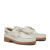 Timberland x Aim Leon Dore Sapatos de Barco Costurados à Mão com Três Olhais “Off White”